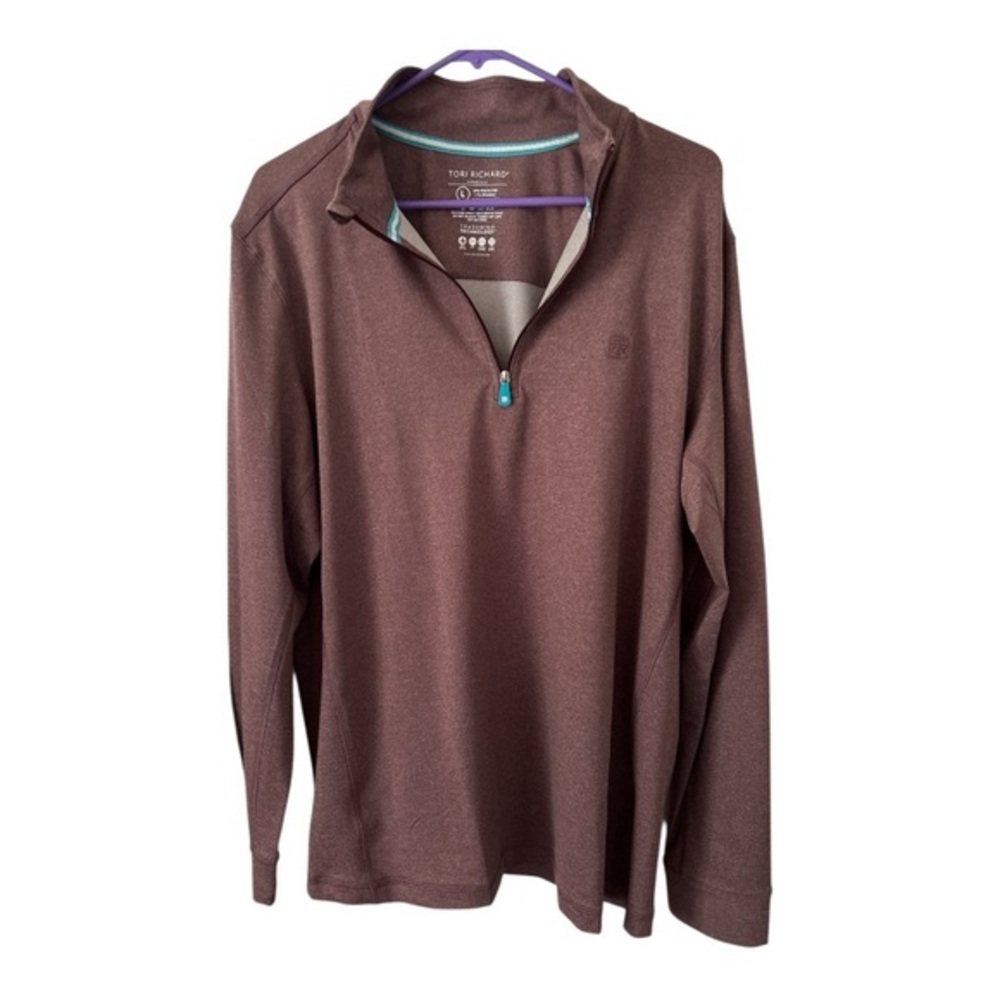 Tori Richard Long Sleeve Tradewind Technology   Large Quarter Zipper